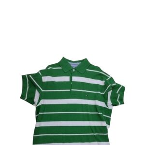 Tommy Hilfiger Green Striped Polo Shirt